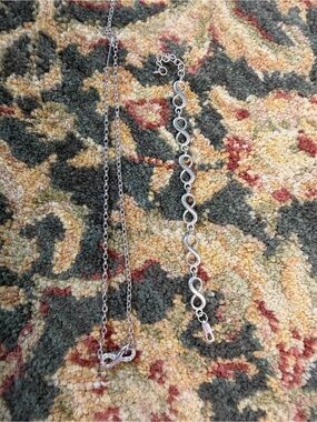 Kendra Scott Infinity Necklace and sterling Bracelet Set
